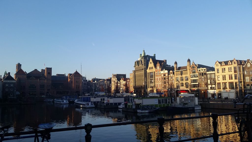 Amsterdam Canal in the Early Morning