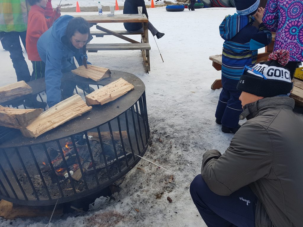 Making Smores at Big White