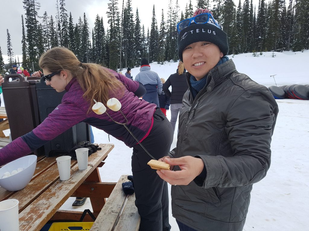 Making Smores at Big White