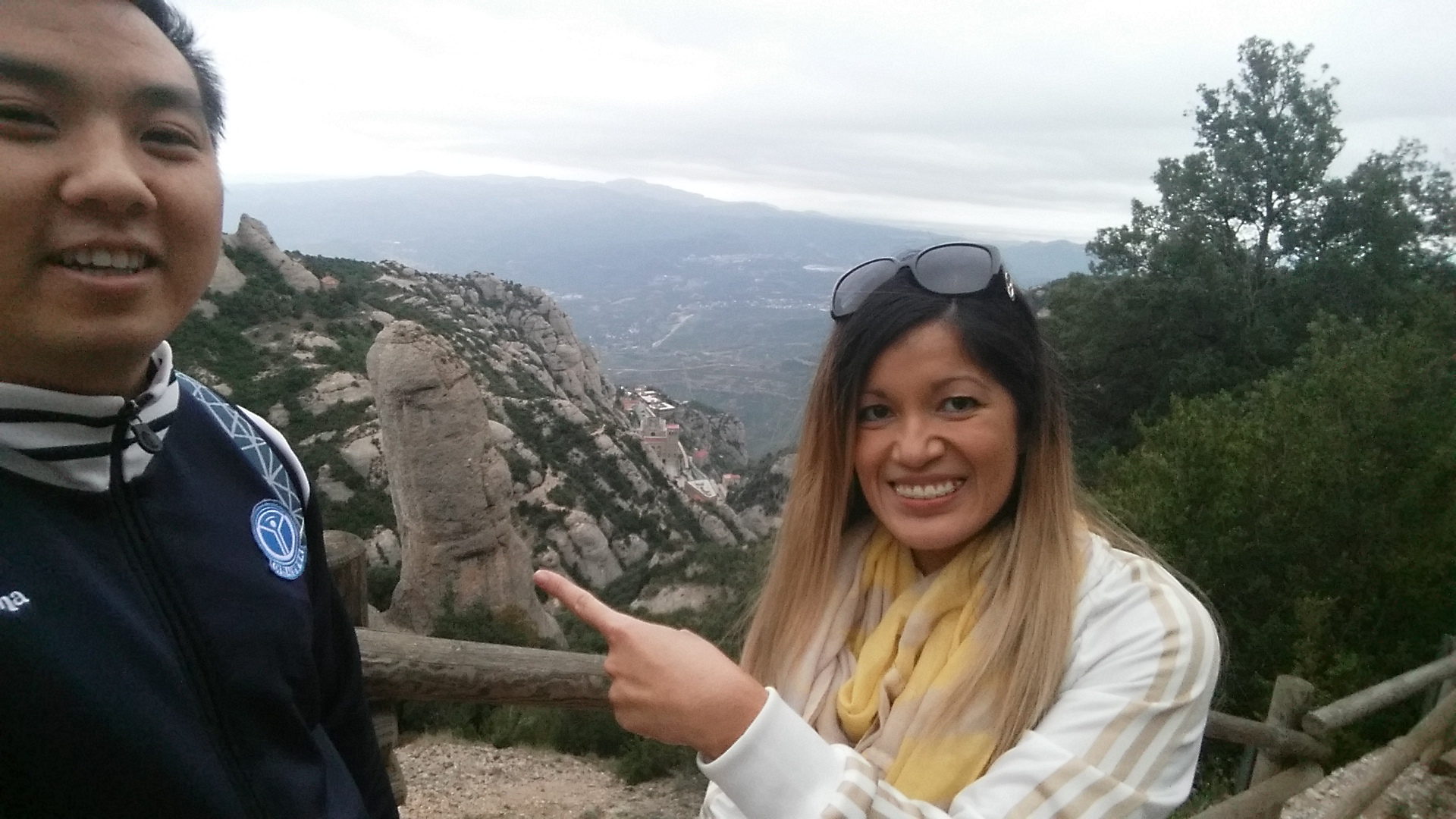 Interesting rock formations at Montserrat