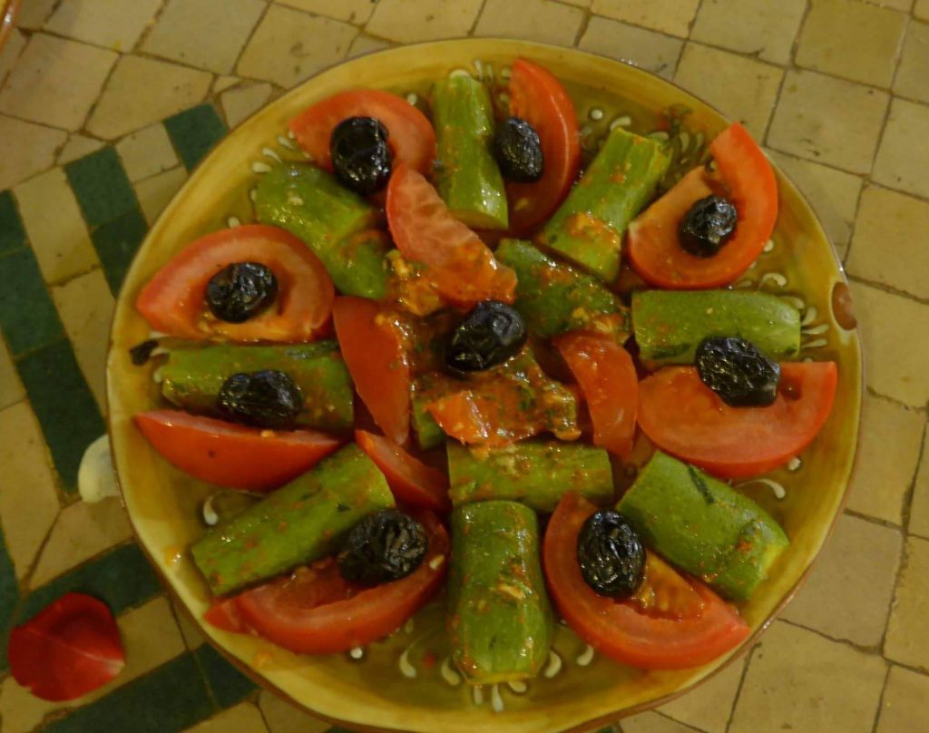 Moroccan Salad at Riad Dar Dialkoum