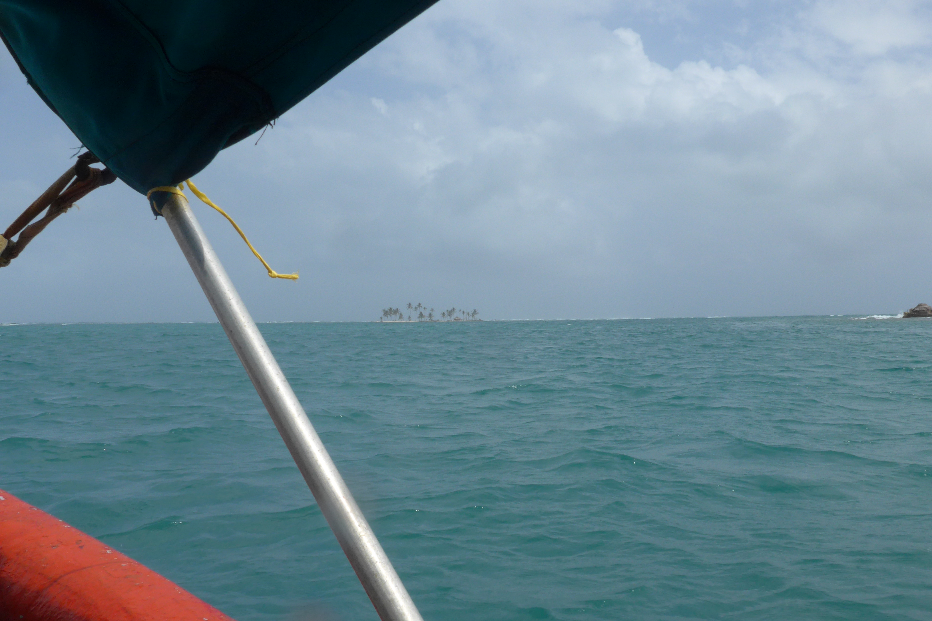 Boat ride to isolated Guna island