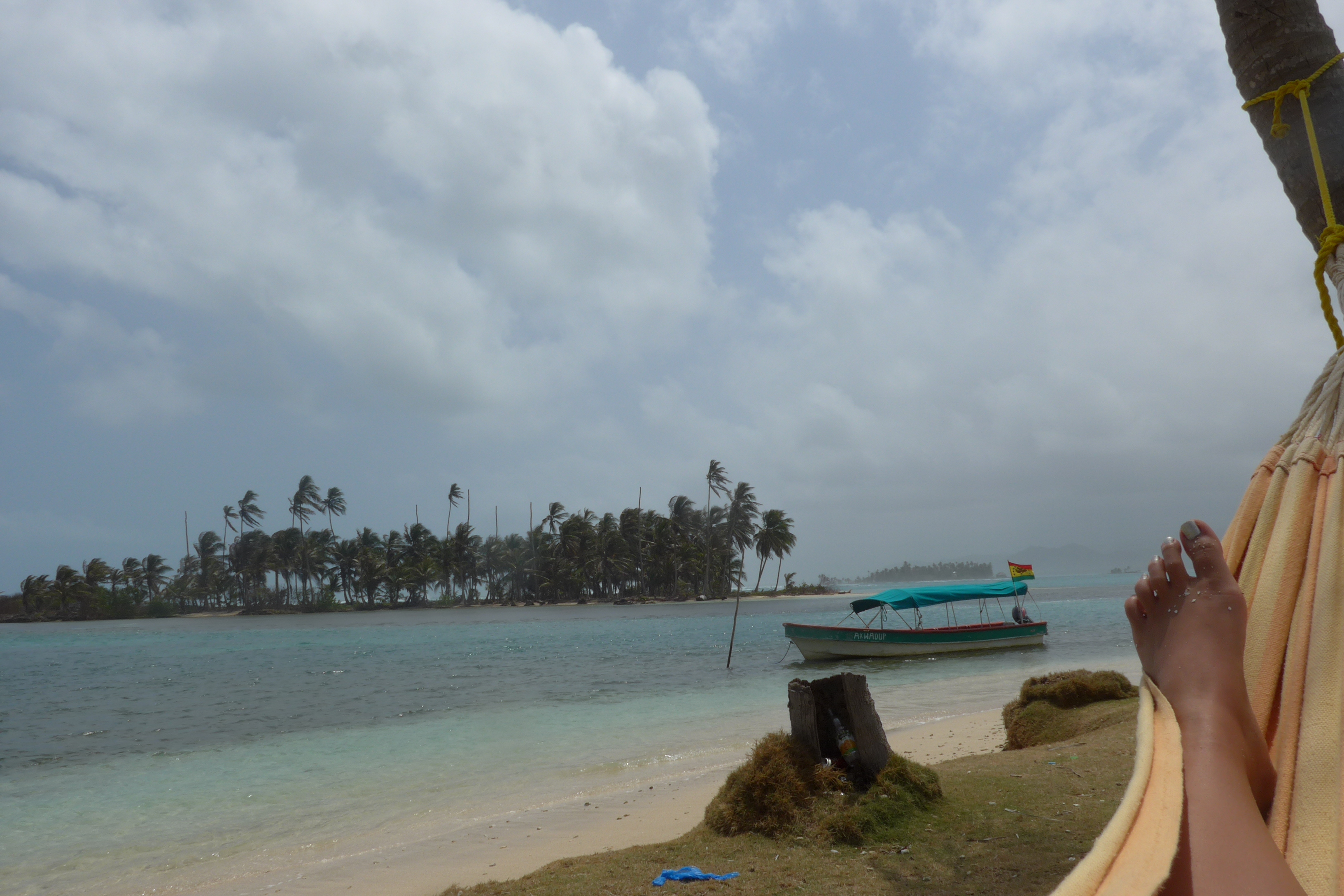 Hammock on isolated Guna island