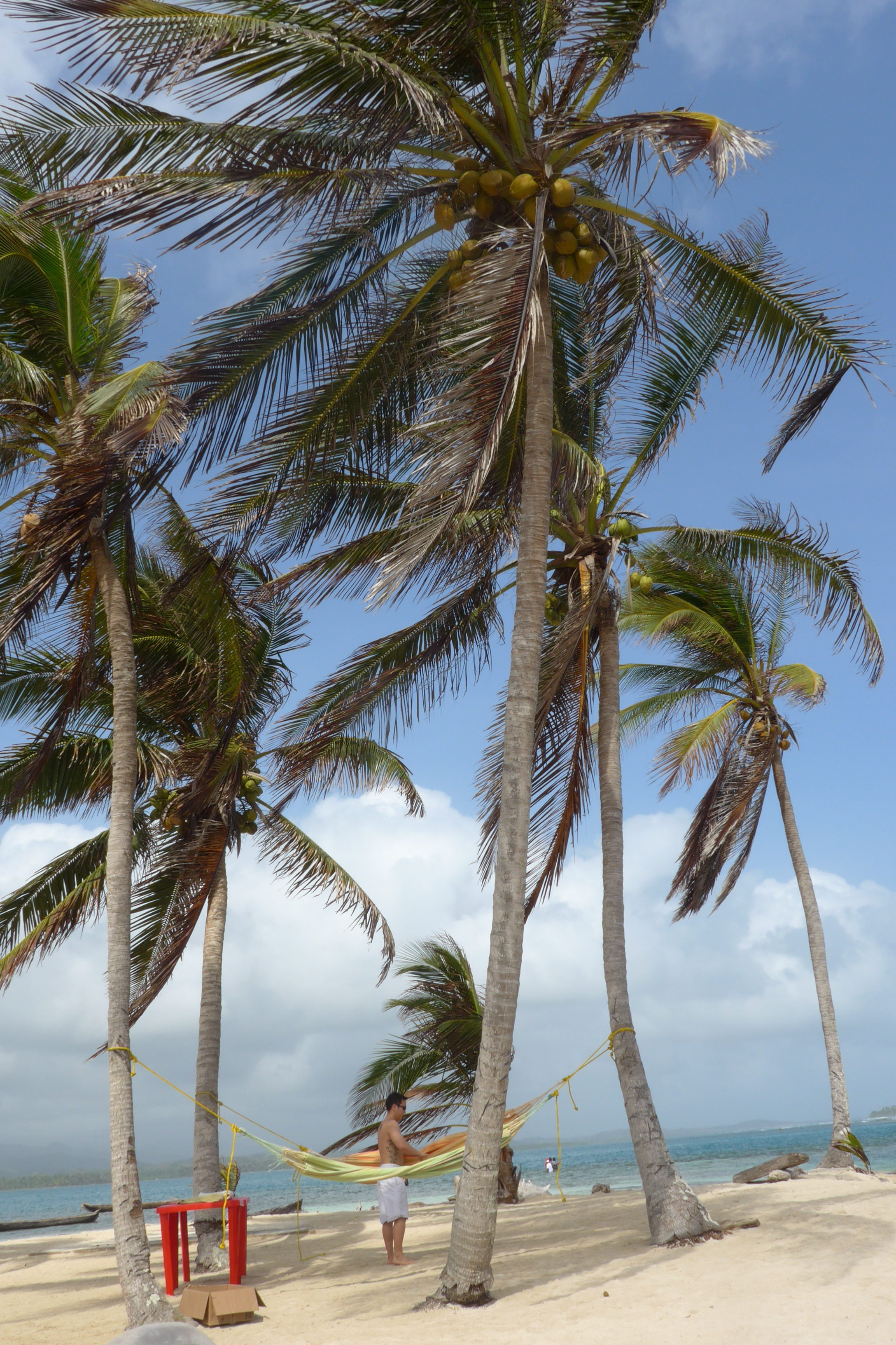 Hammock on private island in Guna Yala