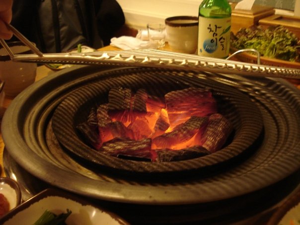 Hot Coals at Korean BBQ