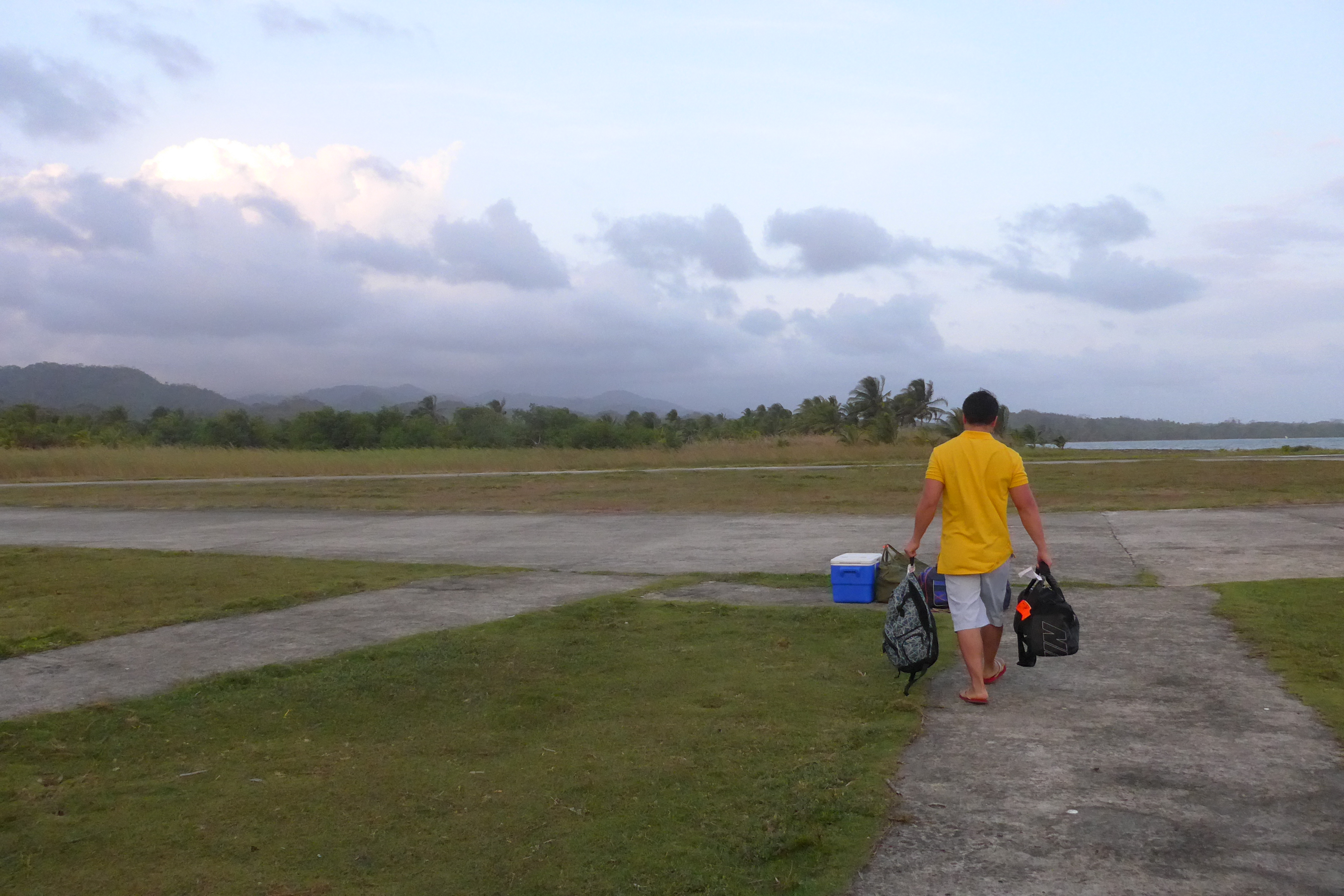tarmac at Achutupu airport in Guna Yala