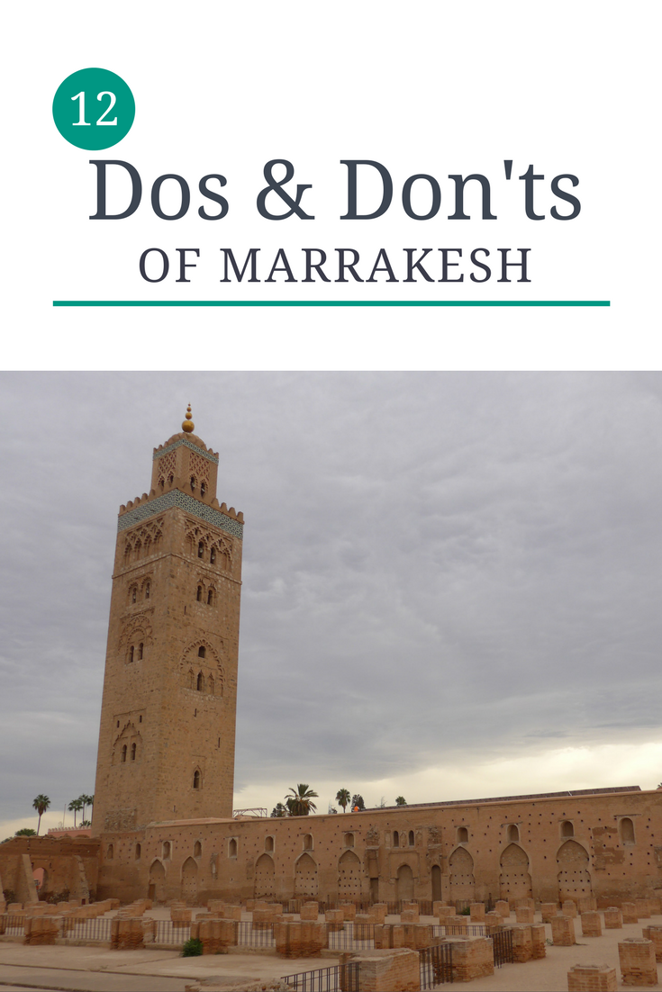 Headed to Marrakech, Morocco? Make sure to read our list of the top 12 dos and don'ts in Marrakech before heading to the red city!