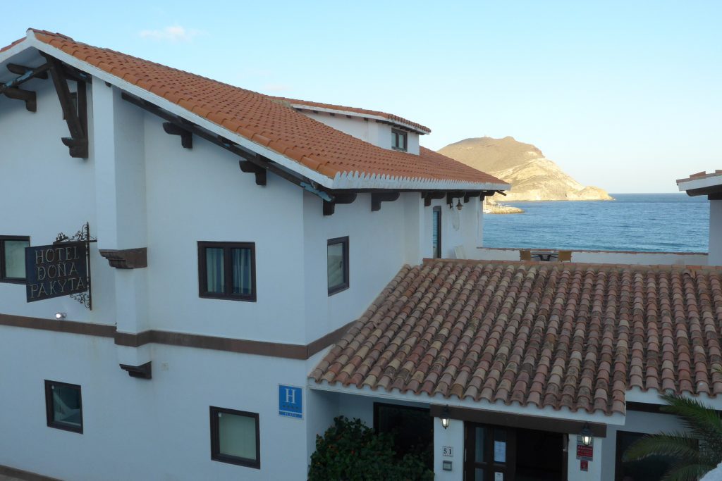 View from our master bedroom at the Dona Pakyta Hotel in San Jose