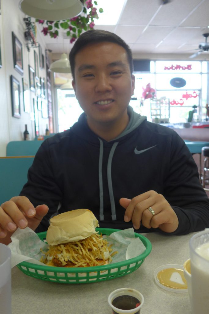 Frita with egg at El Mago de las Fritas