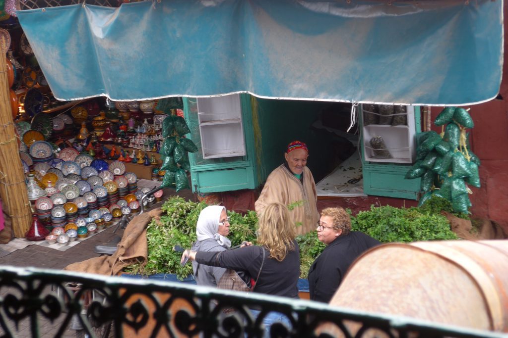 Exploring the souks in Marrakesh