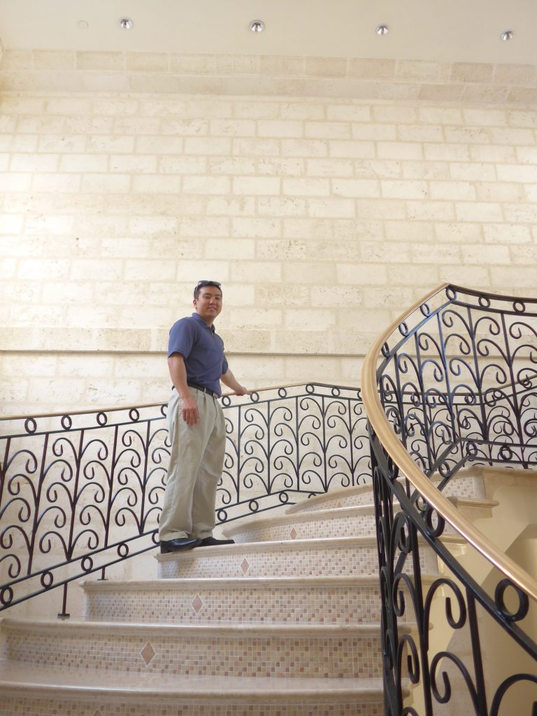 Staircase at Sandy Lane Hotel