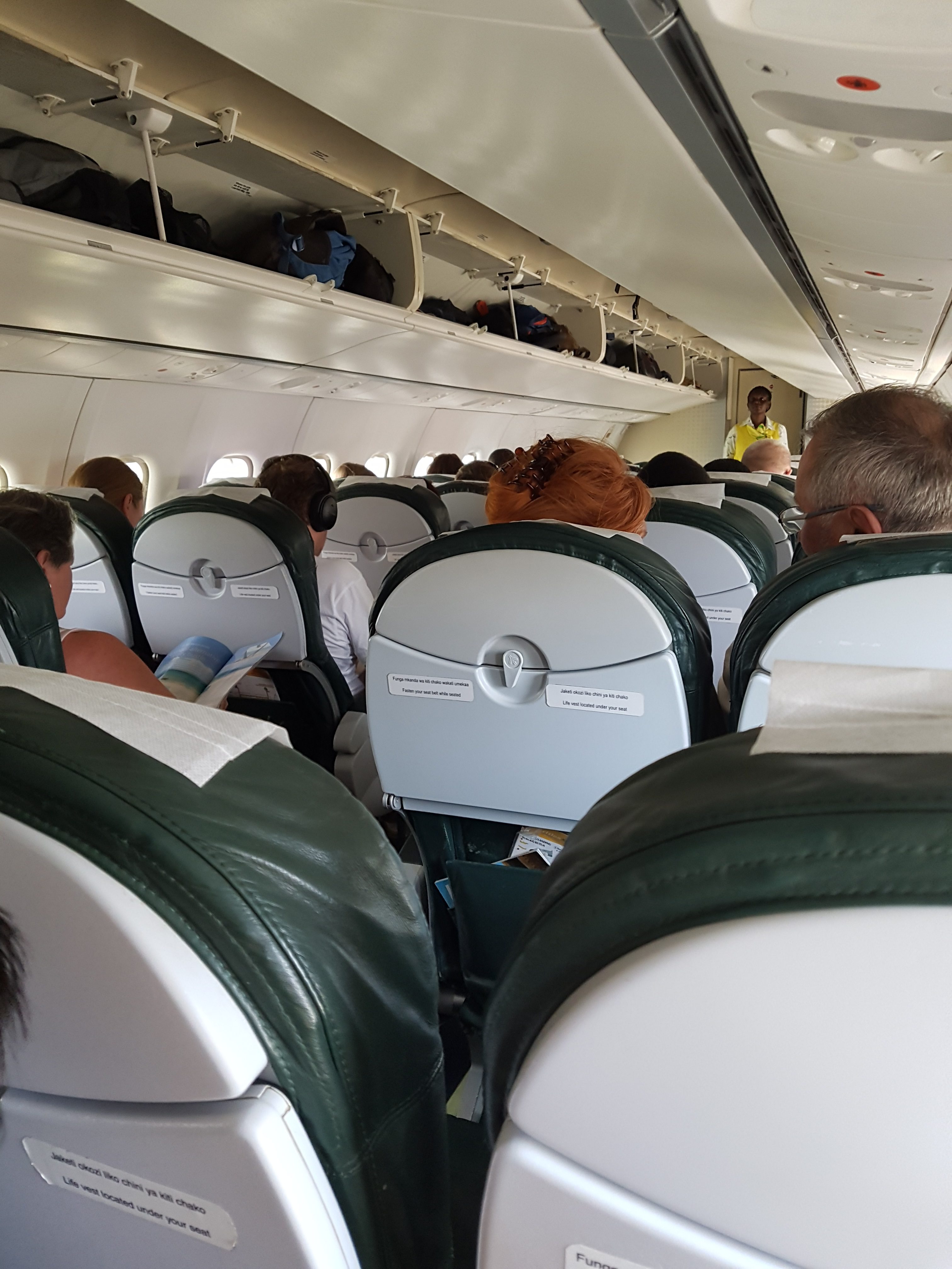 Inside Precision Air plane