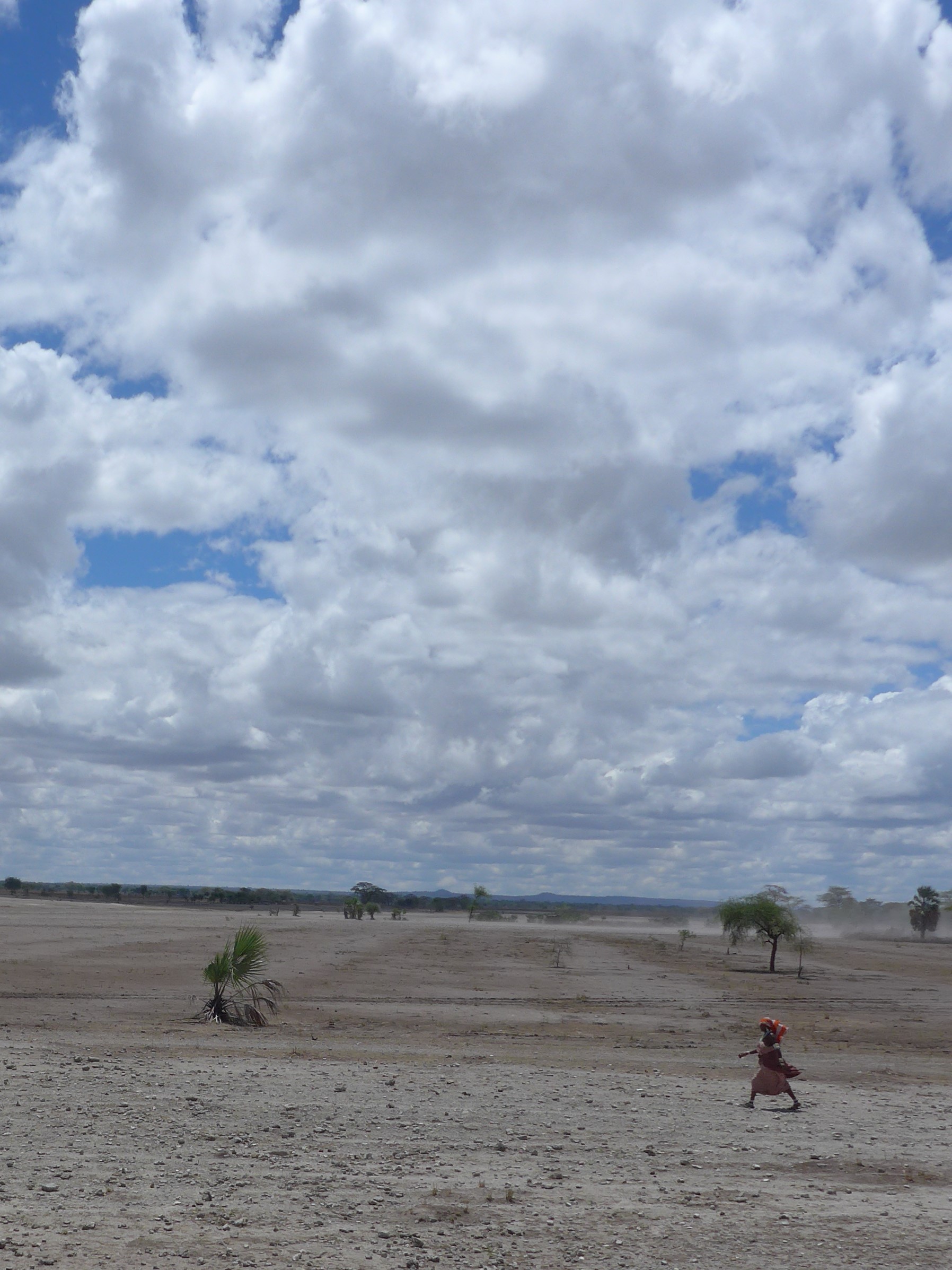 Maasai woman walking