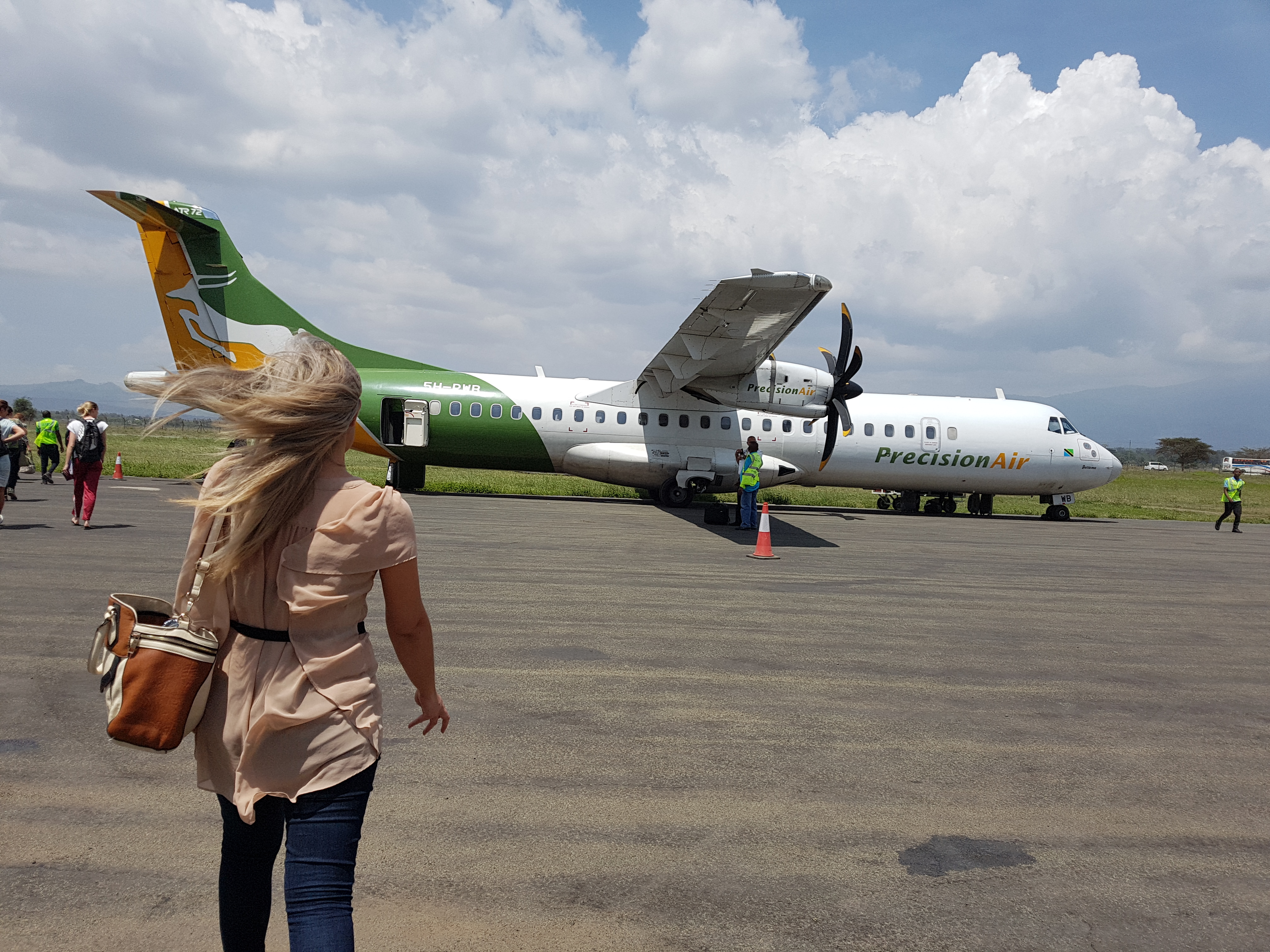 Precision Air plane in Arusha