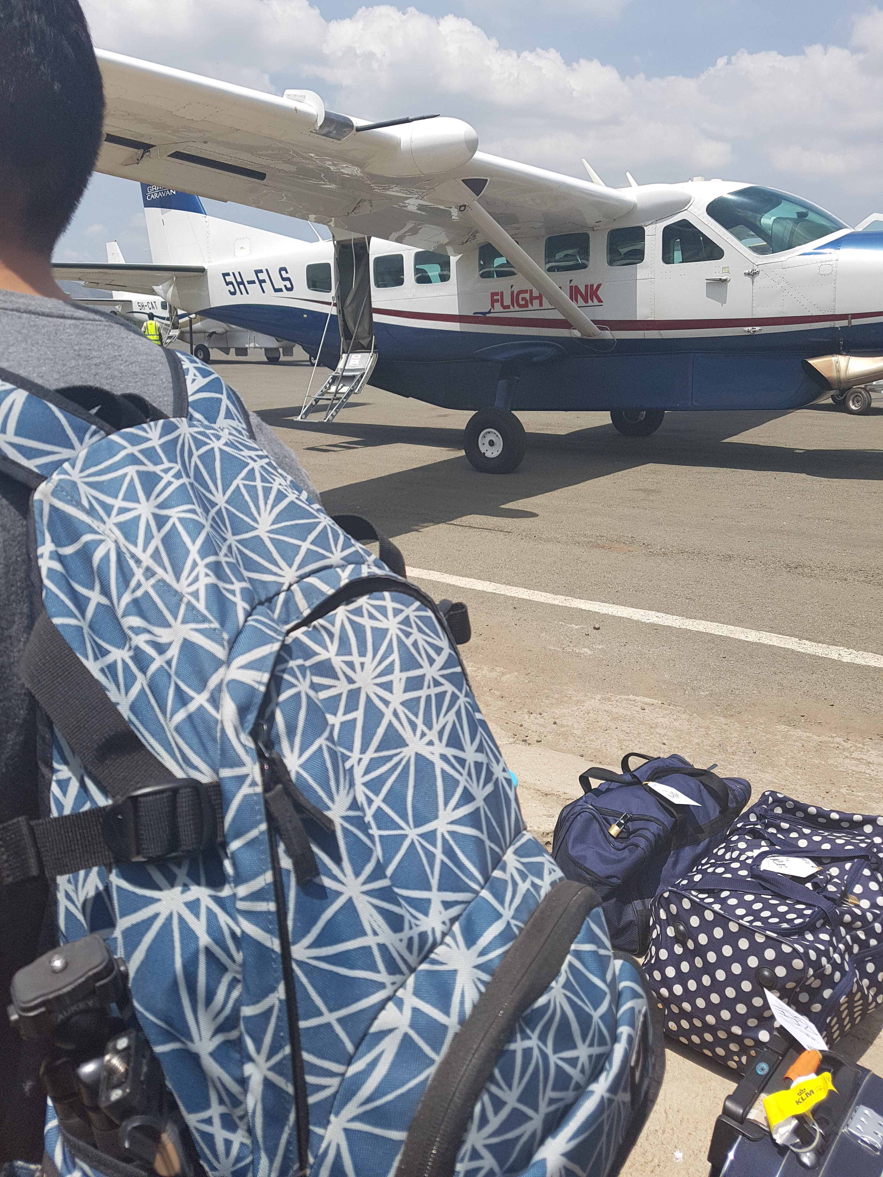 Small safari plane at Arusha airport