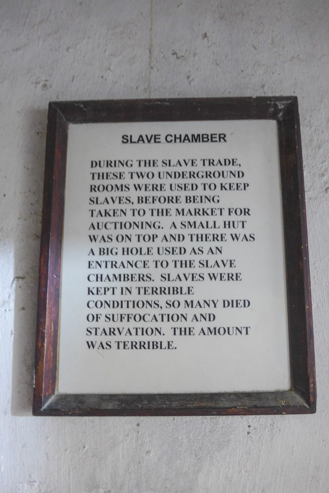 Stone Town Slave Chamber