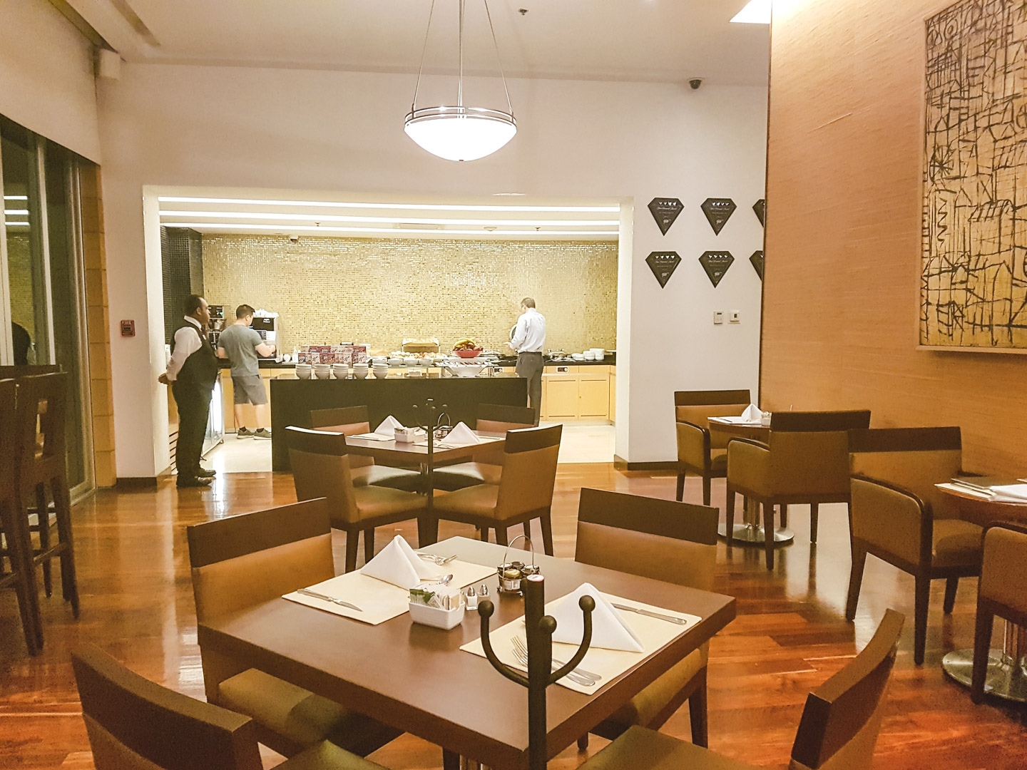 Mexico City Marriott Reforma Executive Lounge Dining Area
