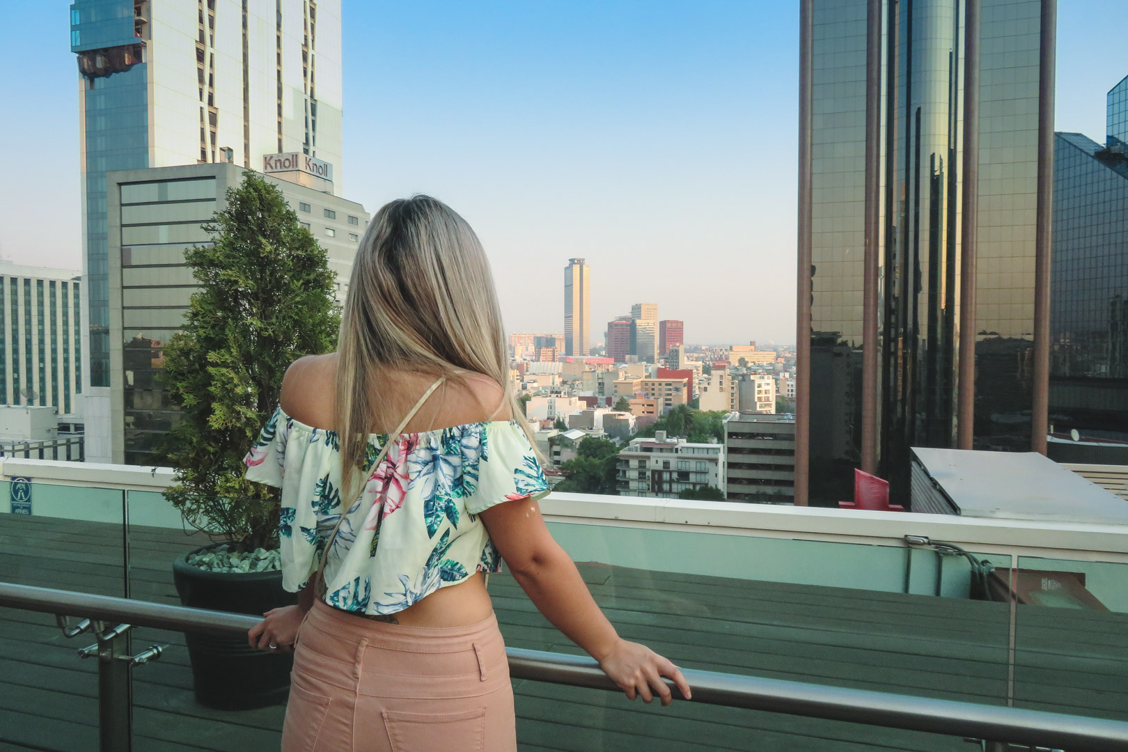 Mexico City Marriott Reforma Executive Lounge Sunrise View