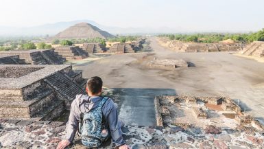 Teotihuacan View from Pyramid of the Moon (2)