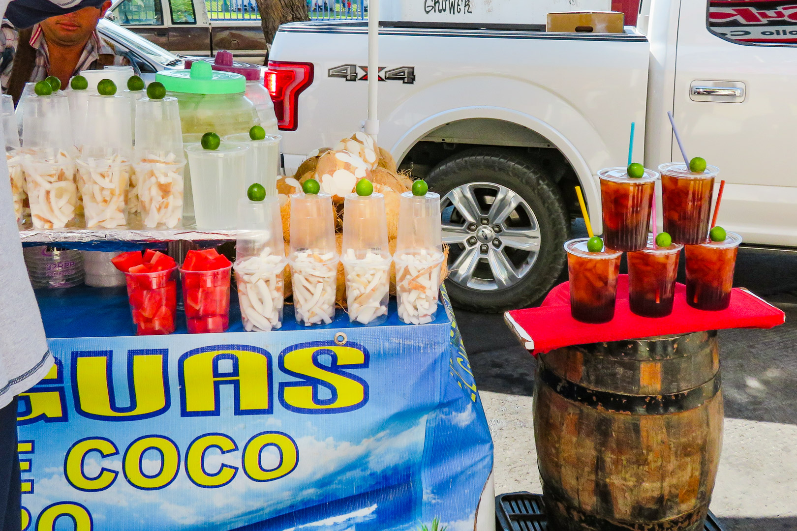 Drinks on the street in Querétaro