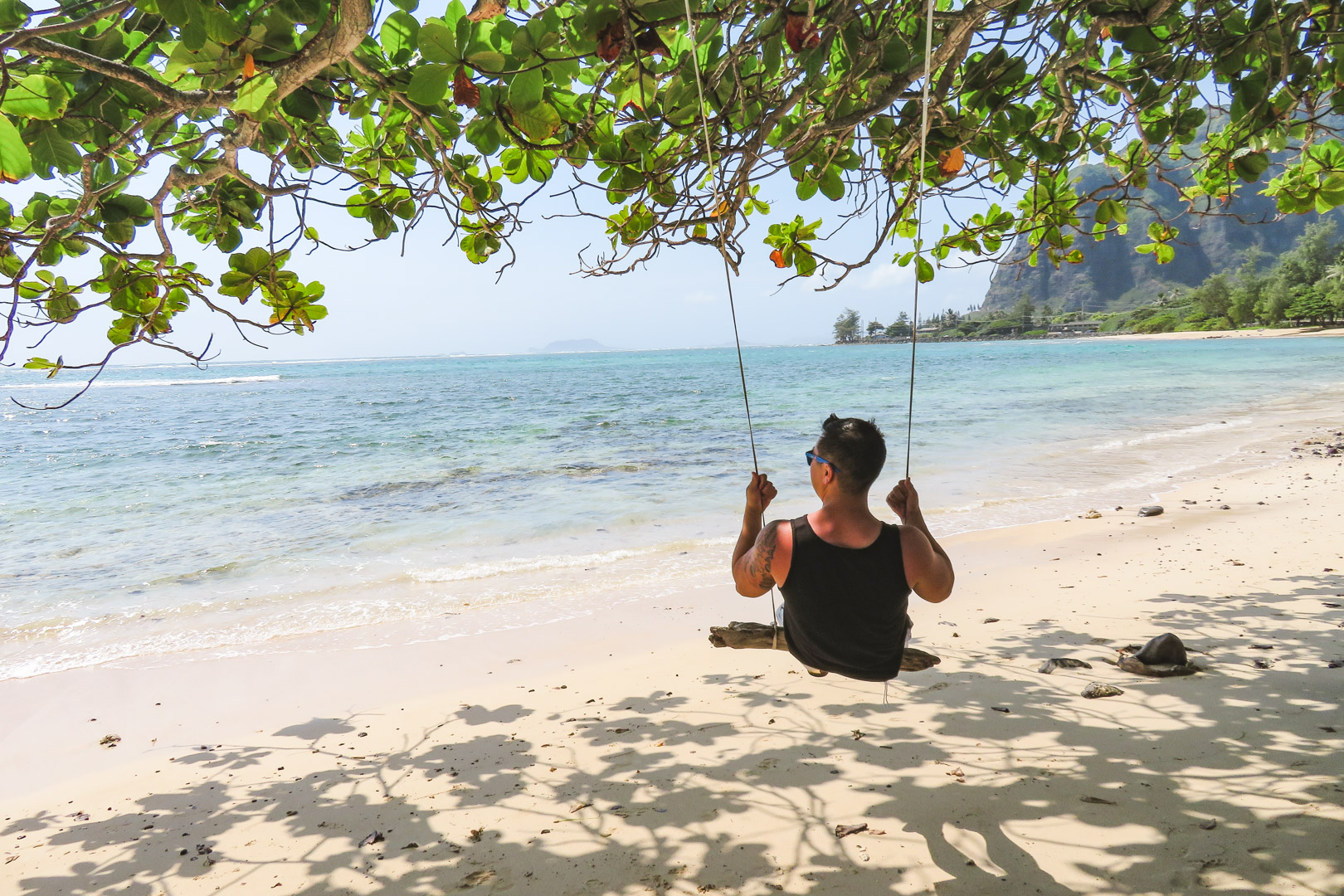 Oahu off the Beaten Path Beach Swing