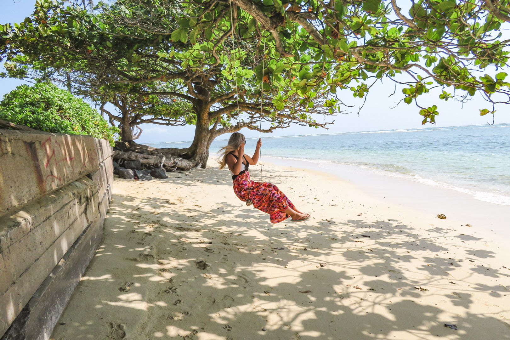 Oahu off the Beaten Path Beach Swing