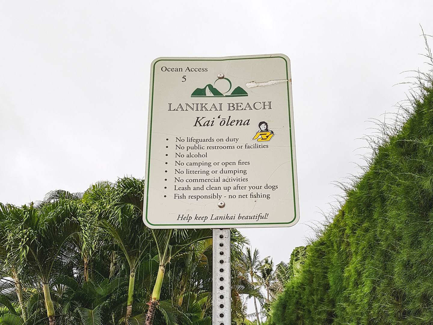 Oahu off the Beaten Path Lanikai Beach Entrance