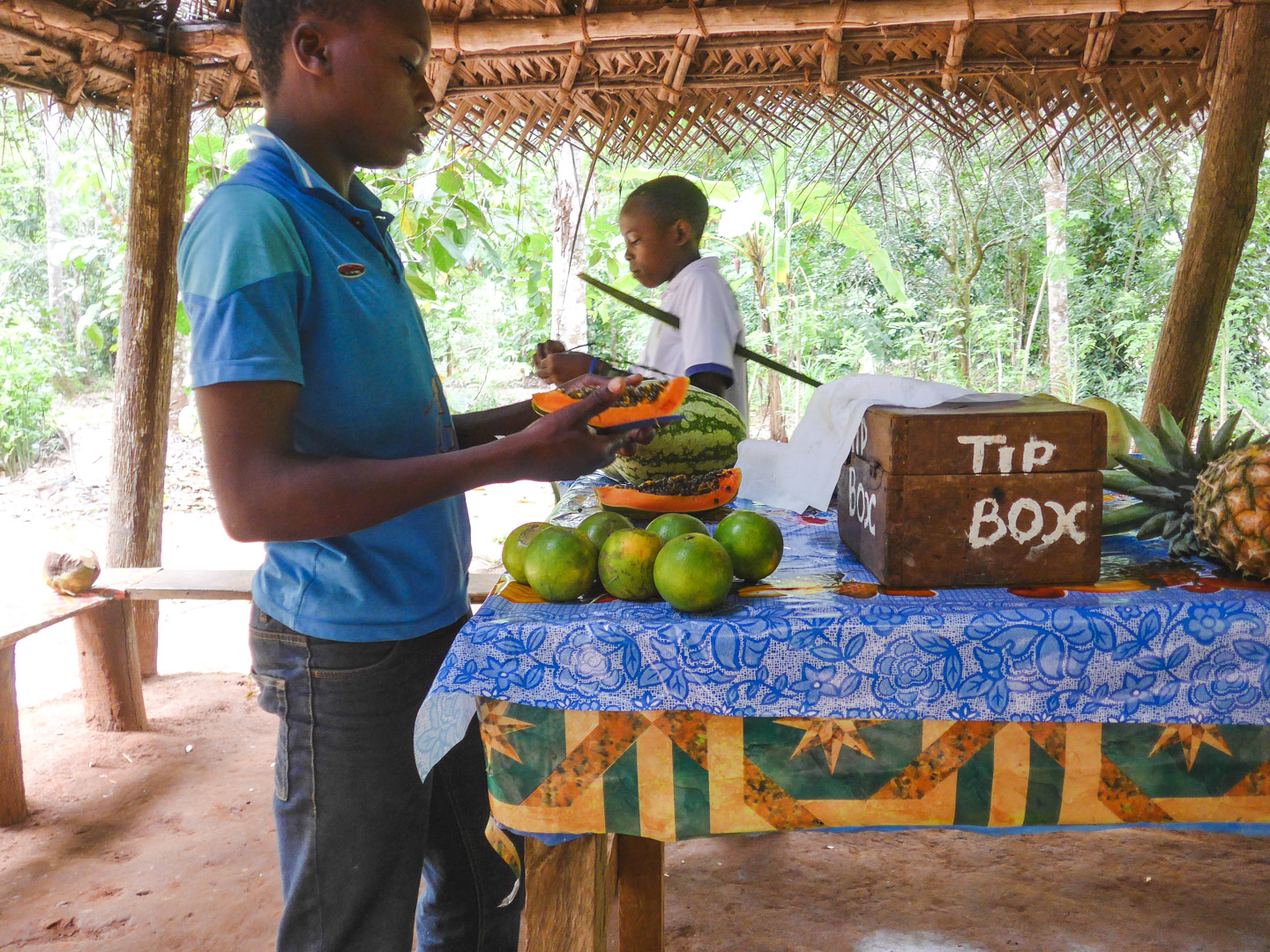 Papaya on Zanzibar Spice Tour