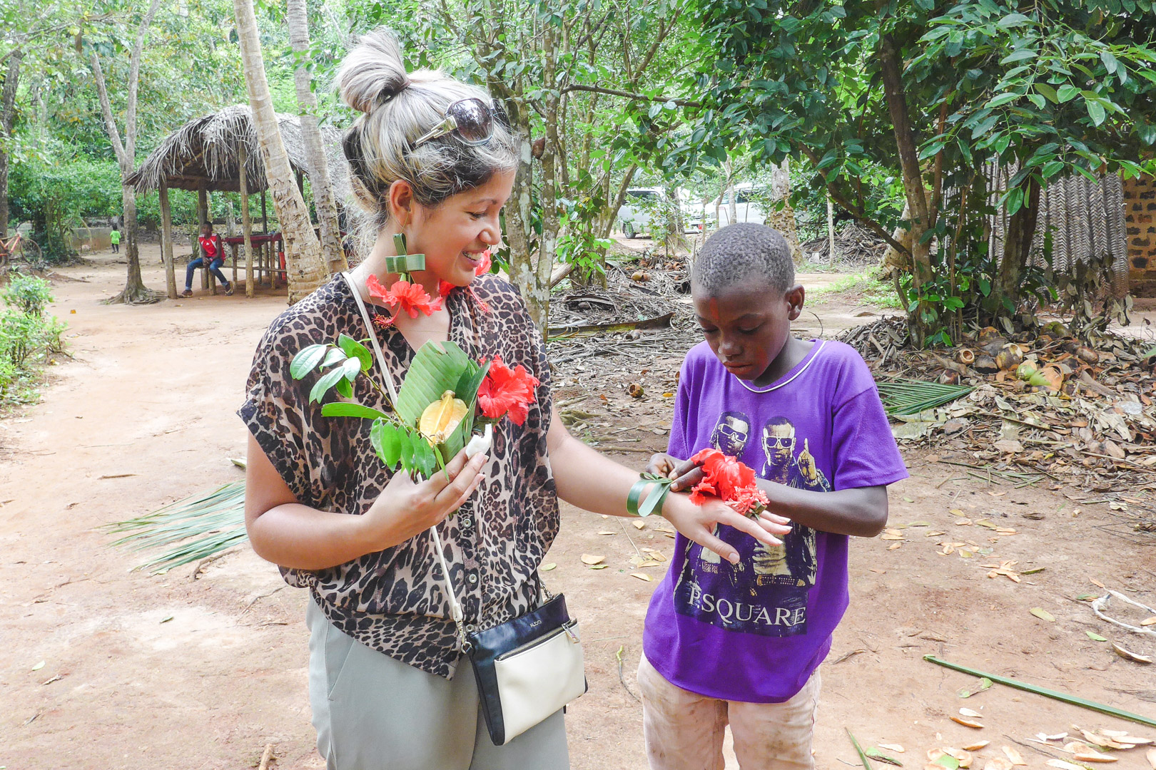 Woven jewellery on Zanzibar Spice Tour