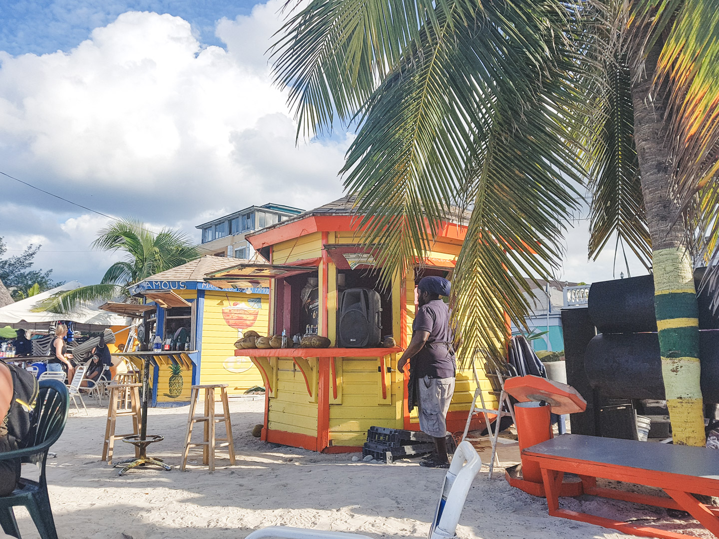 Beach Huts at Junkanoo Beach