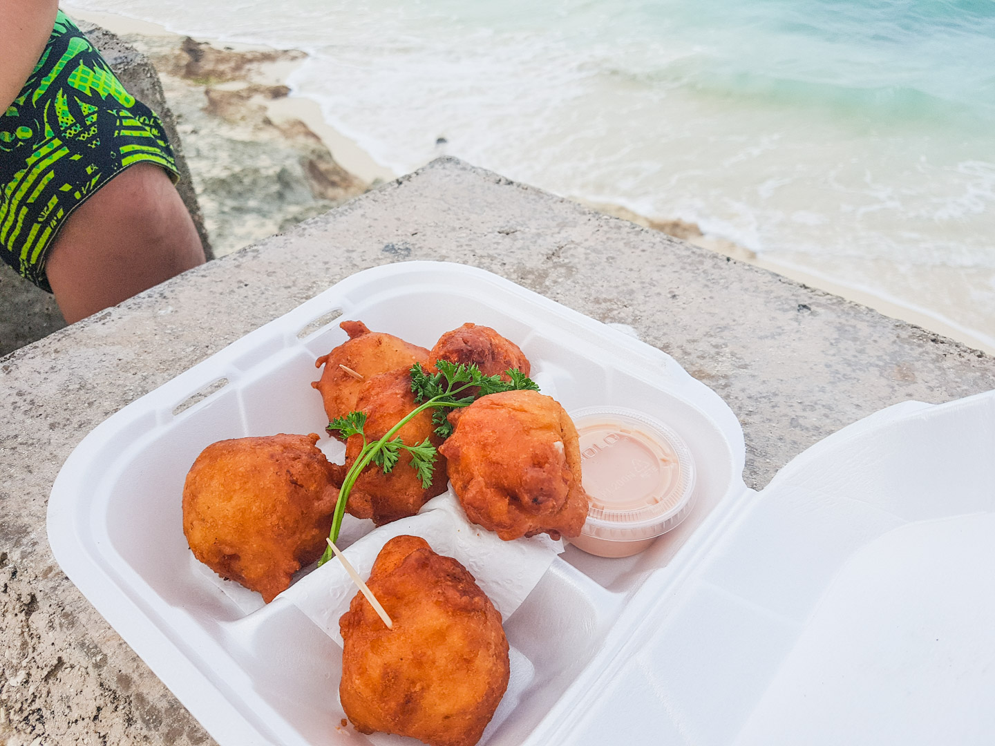 Conch Fritters in the Bahamas