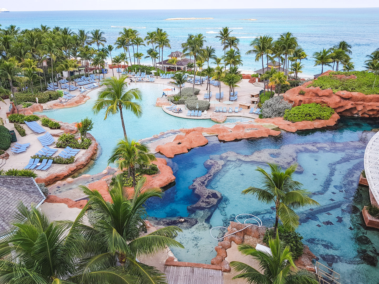 View from the Beach Tower at Atlantis Bahamas Babymoon