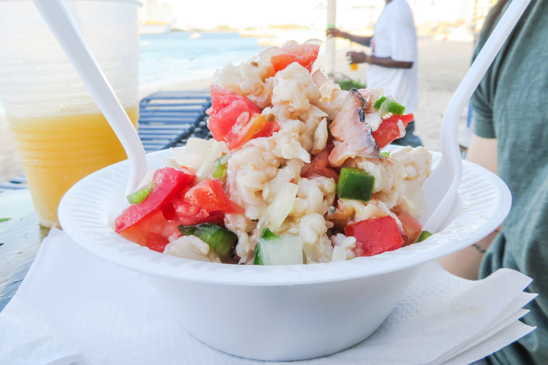Conch Salad at Crabs and Tings