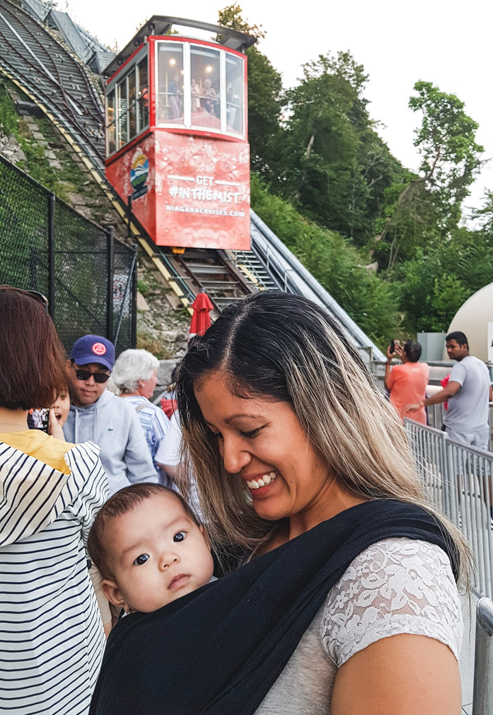 Niagara Falls Funicular with a Baby
