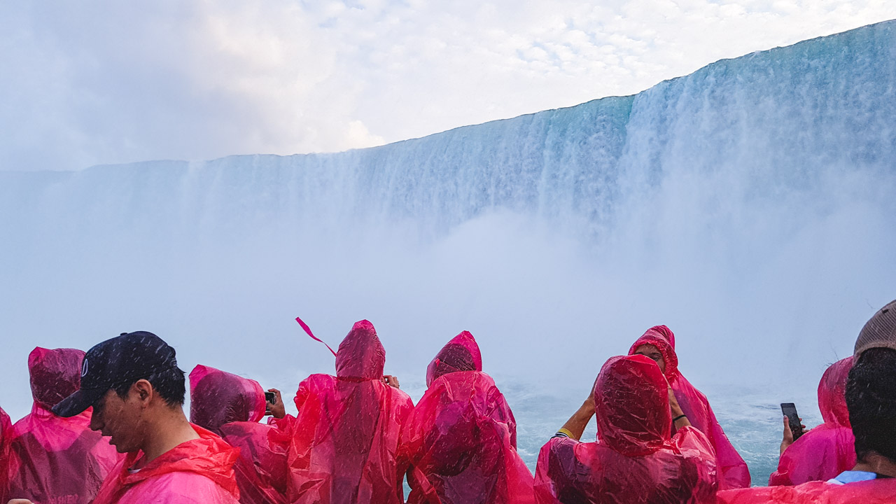 Niagara Falls Into the Mist with a Baby