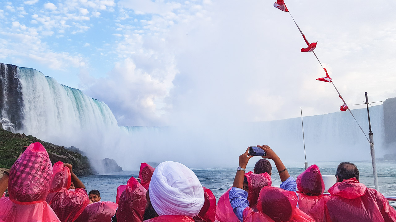 Niagara Horseshoe Falls with a Baby