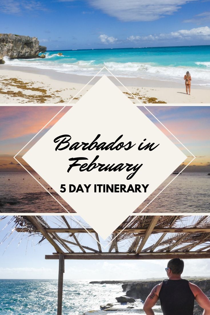 Barbados in February is a fantastic time to visit. Follow our 5 day itinerary to enjoy some of the best of Barbados!