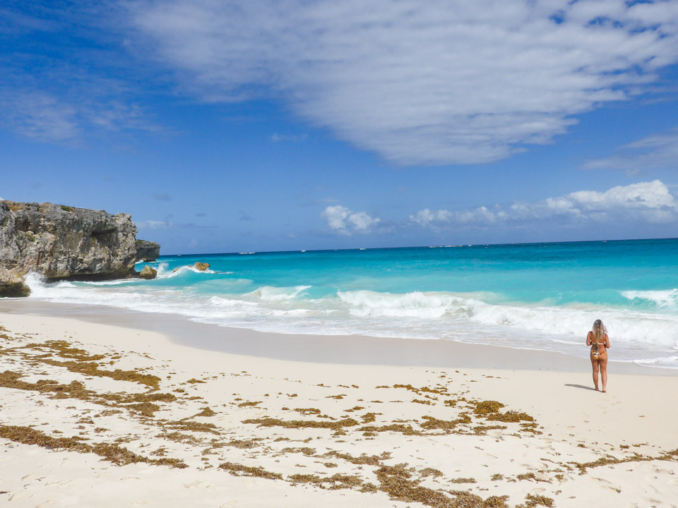 Bottom Bay Beach in Barbados in February