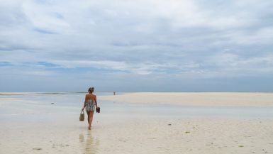 Pongwe white sand beach