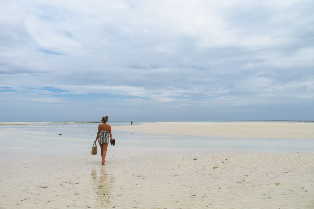 Pongwe white sand beach