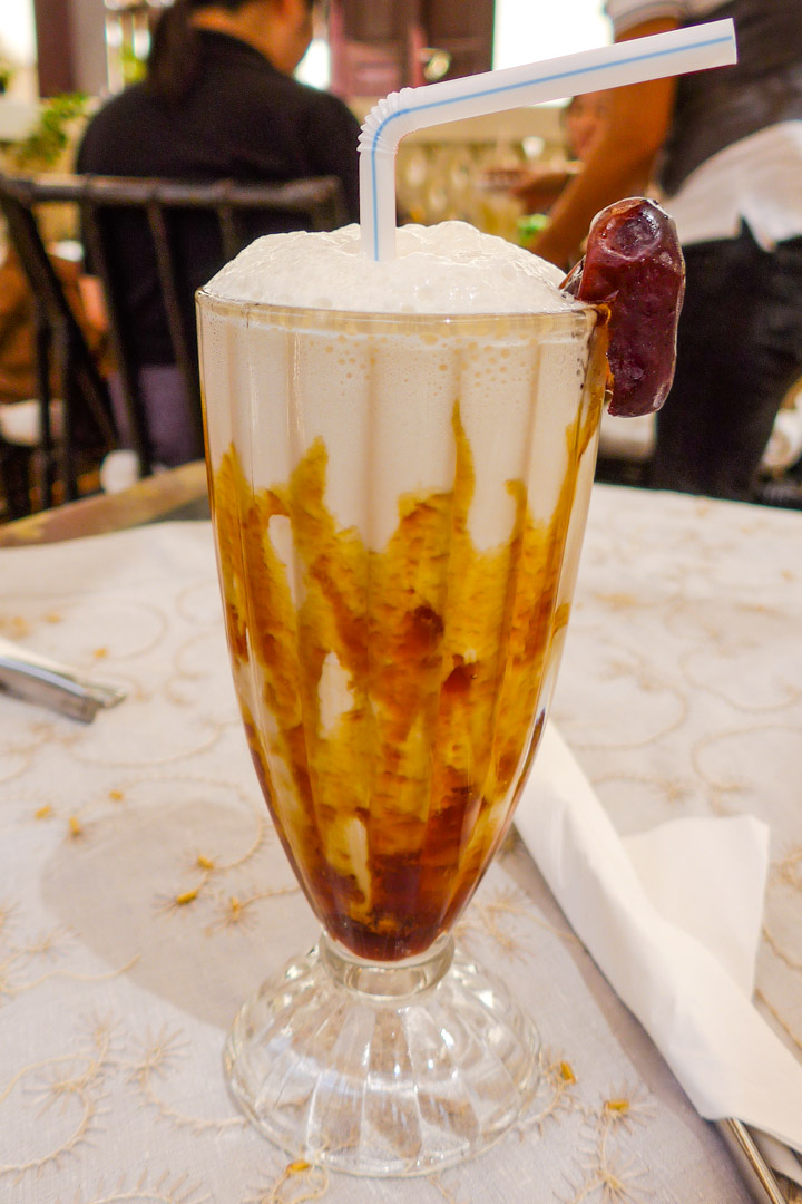 Date Camel Milk Shake at Local House Restaurant