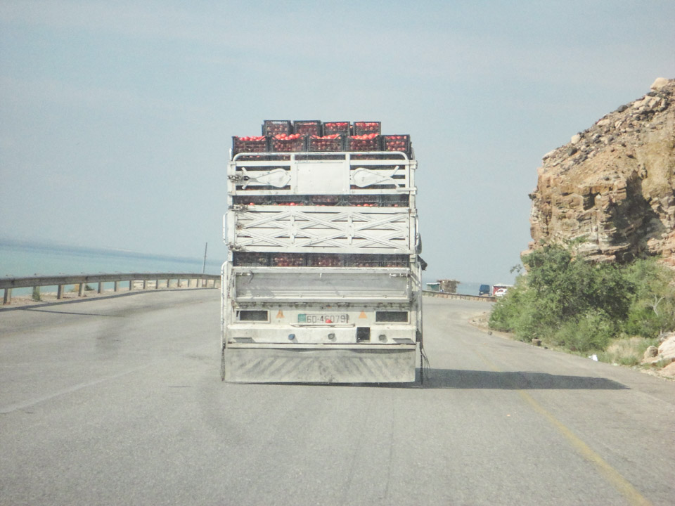 Driving in Jordan - Big Truck