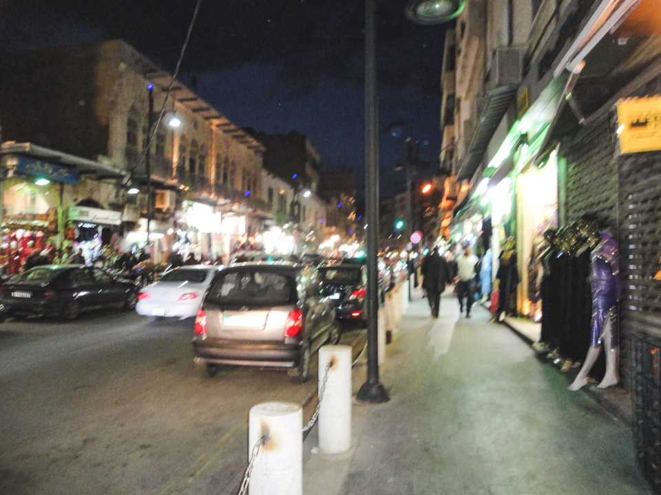 Driving in Jordan at night