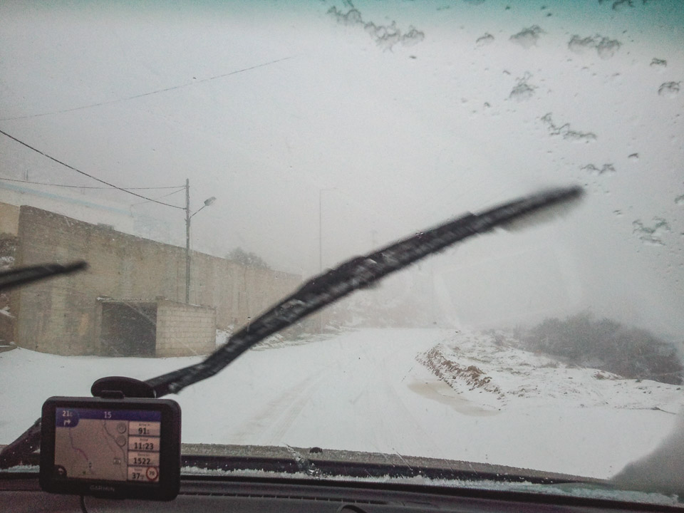 Snow in Jordan