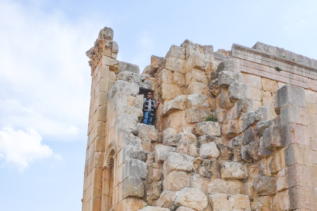 Exploring Temple of Zeus in Jerash