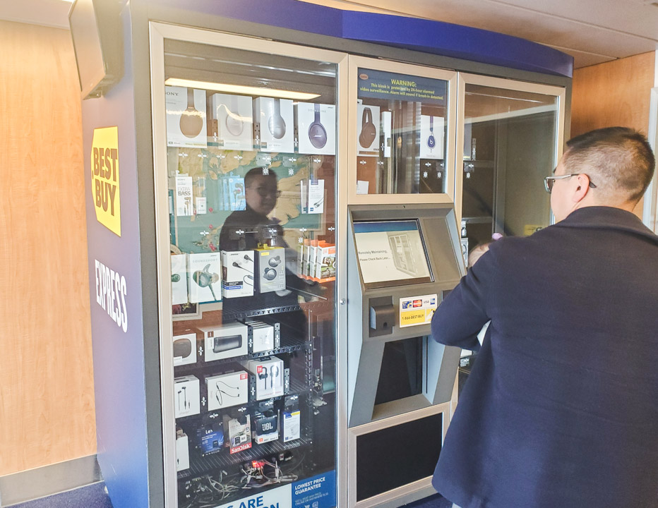 Best Buy Vending Machine on BC Ferries