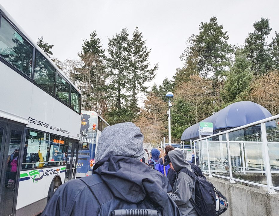 Bus from Swartz Bay to Victoria