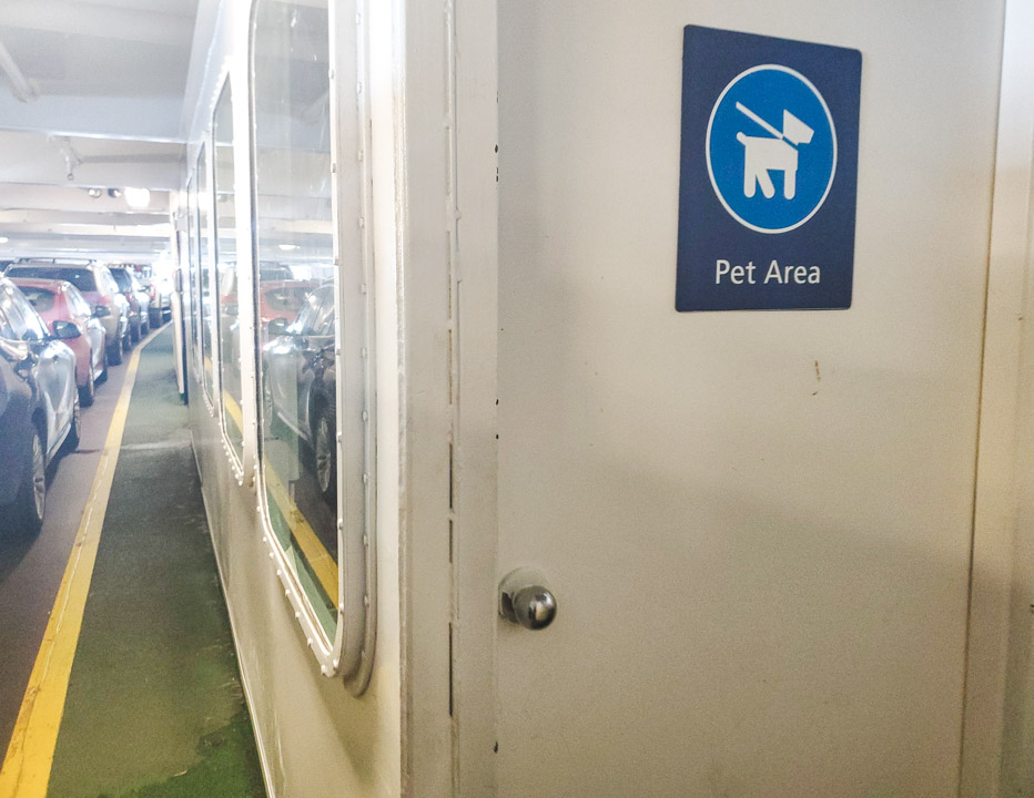 Pet Area on Ferry from Vancouver to Victoria