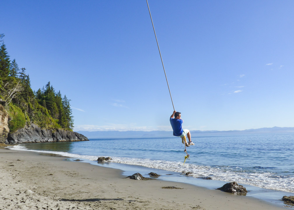 Mystic Beach Rope Swing
