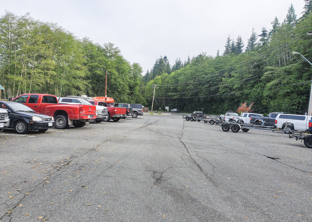 Parking for Port Hardy Plane Crash Hike